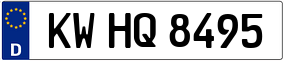 Trailer License Plate